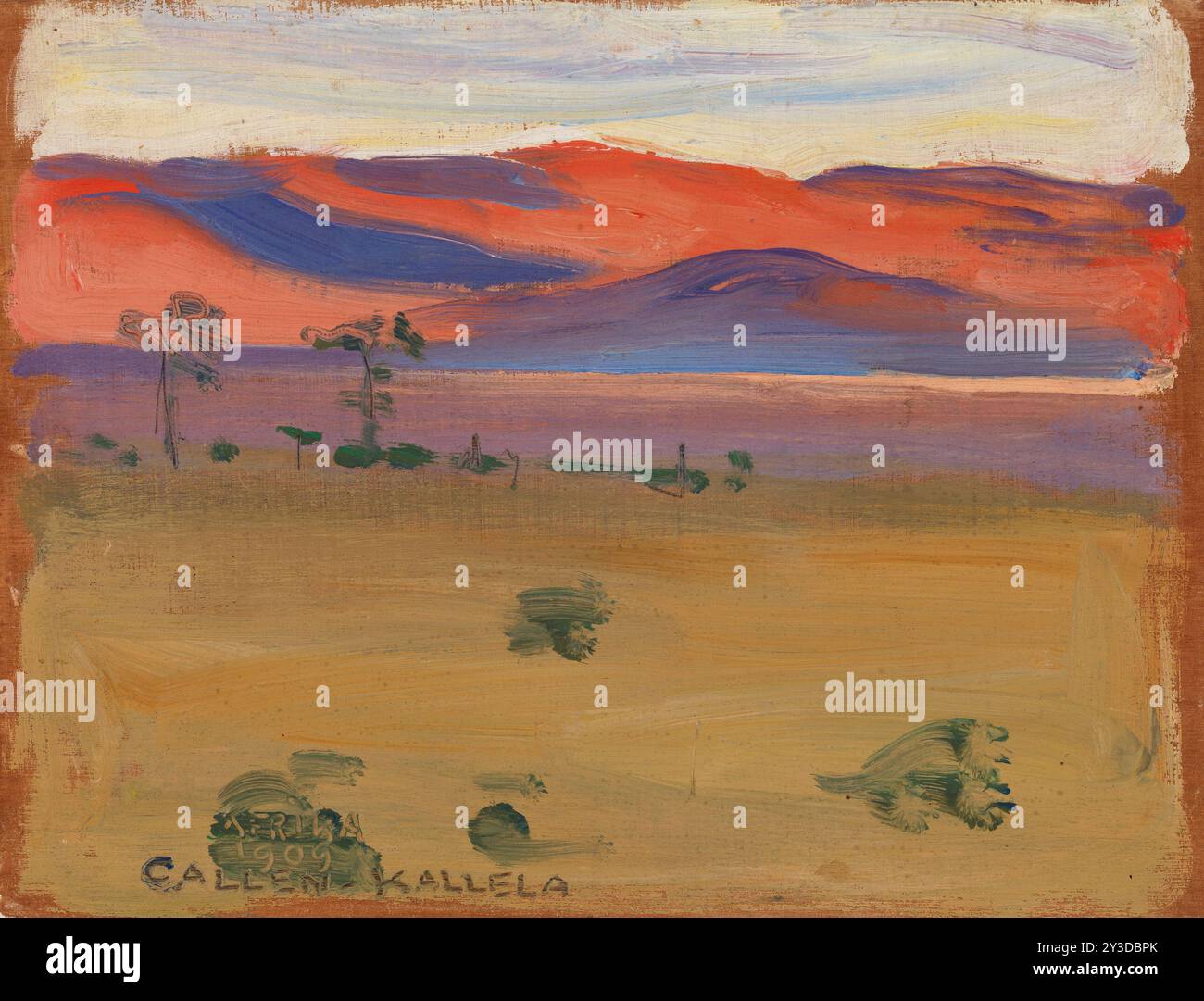 Sonnenuntergang auf der Savannah, 1909. Stockfoto