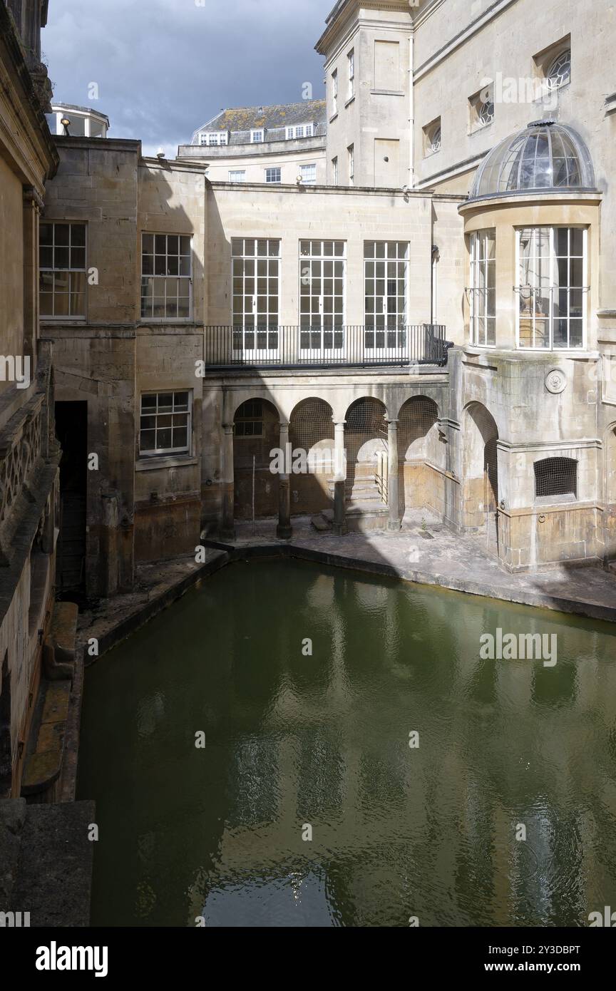 Reflexion, Heiliger Frühling, Die Römischen Bäder, Bath, England, Großbritannien Stockfoto