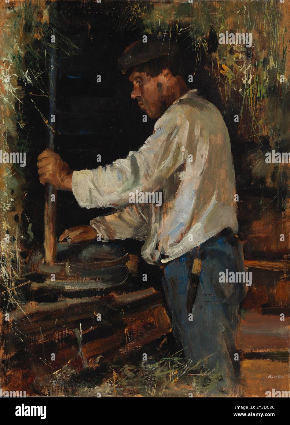 Handfräsen, 1886. Stockfoto