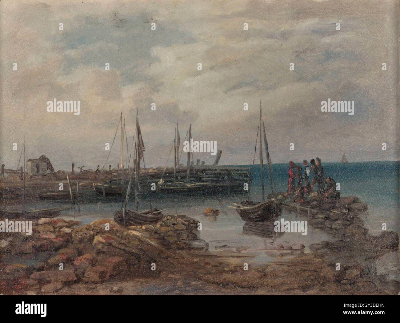 Im Hafen der Inselgruppe, 1870-1879. Stockfoto