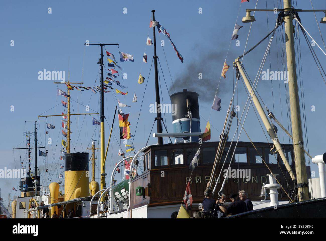 Dampfer beim 12. Flensburger Dampf Rundum, Flensburg, Schleswig-Holstein, Deutschland, Europa Stockfoto