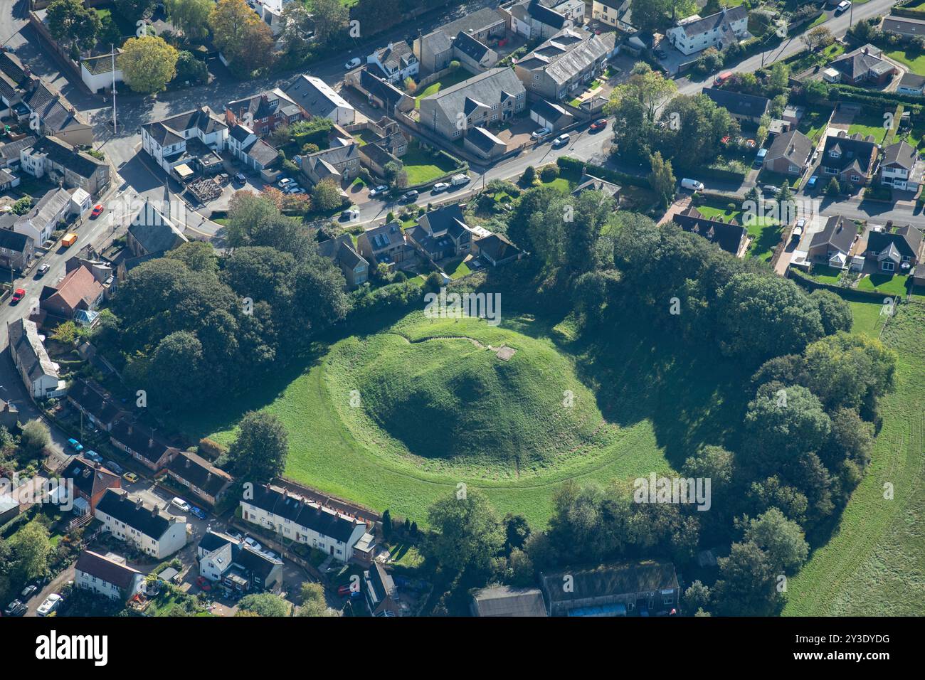 Barwick in Elmet Motte and Bailey Castle, Leeds, 2023. Stockfoto