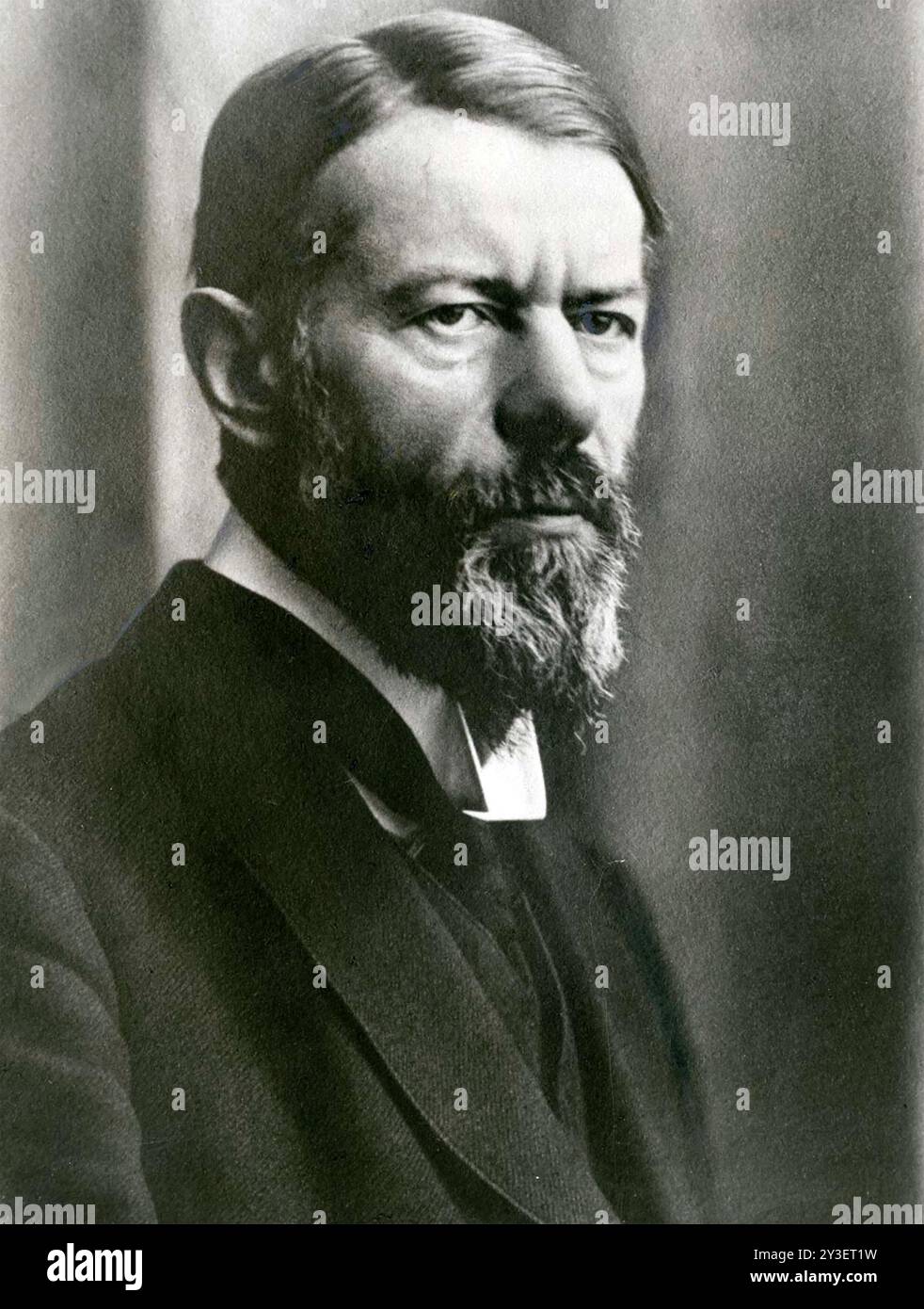 MAX WEBER (1864–1920) deutscher Soziologe, Jurist und Historiker 1918 Stockfoto
