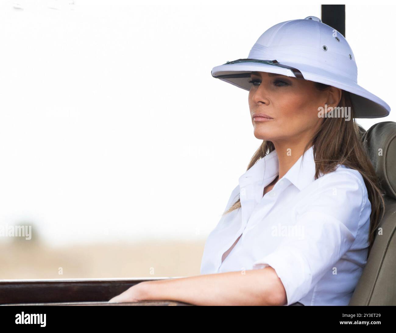 MELANIA TRUMP als First Lady auf einer Safari im Nairobi-Nationalpark in Kenia am 5. Oktober 2018 Stockfoto