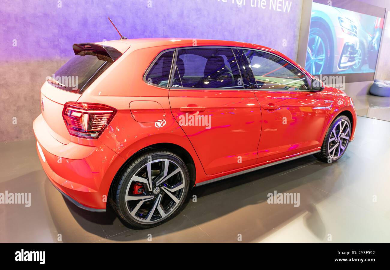 ATHEN, GRIECHENLAND - 15. NOVEMBER 2019: Volkswagen Polo GTI auf der Aftokinisi Anytime 2019 Motor Show. Stockfoto