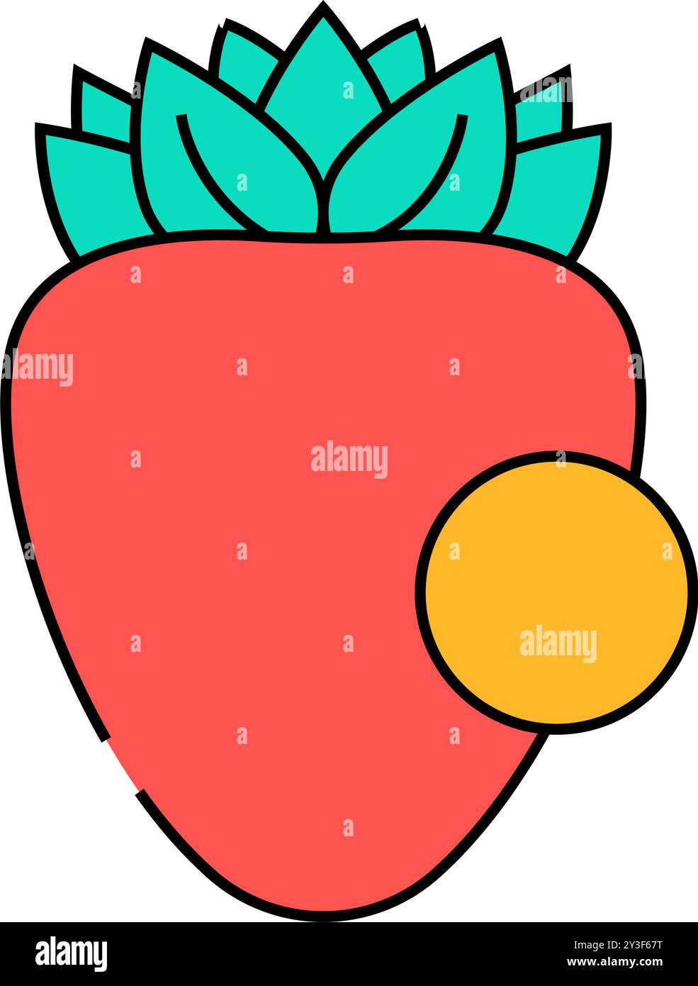 Schokoladenallergen-freies Produkt Lebensmittel-Symbol Farbillustration Stock Vektor