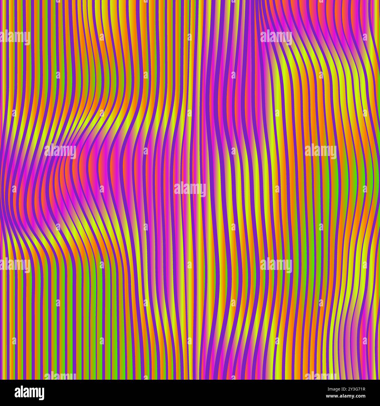 Holographisches Vektormuster. Mehrfarbiger Hintergrund. Farbenfrohe Kurvenstruktur. Stock Vektor