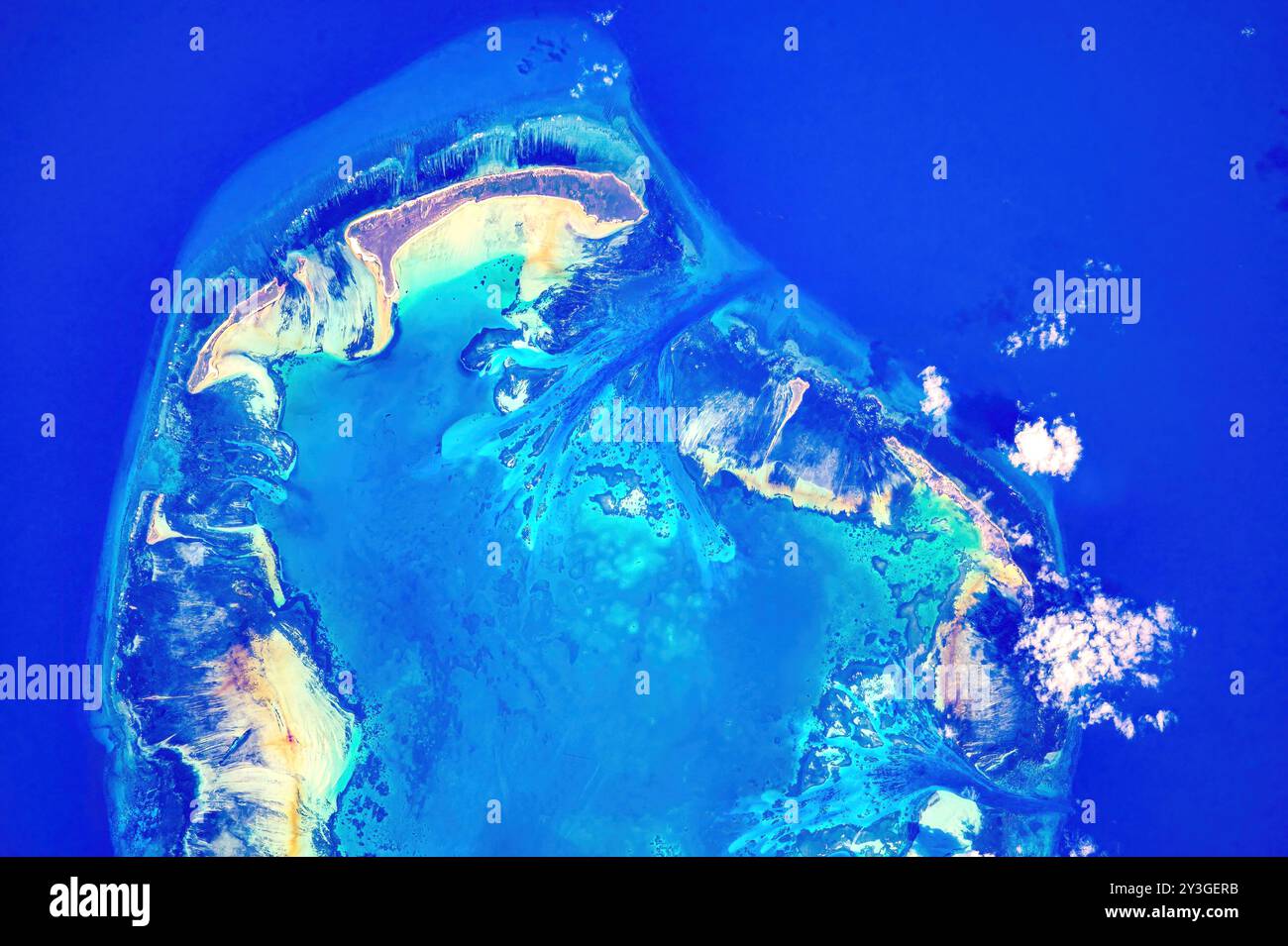 Cosmoledo Atoll Korallenriff, Seychellen Stockfoto
