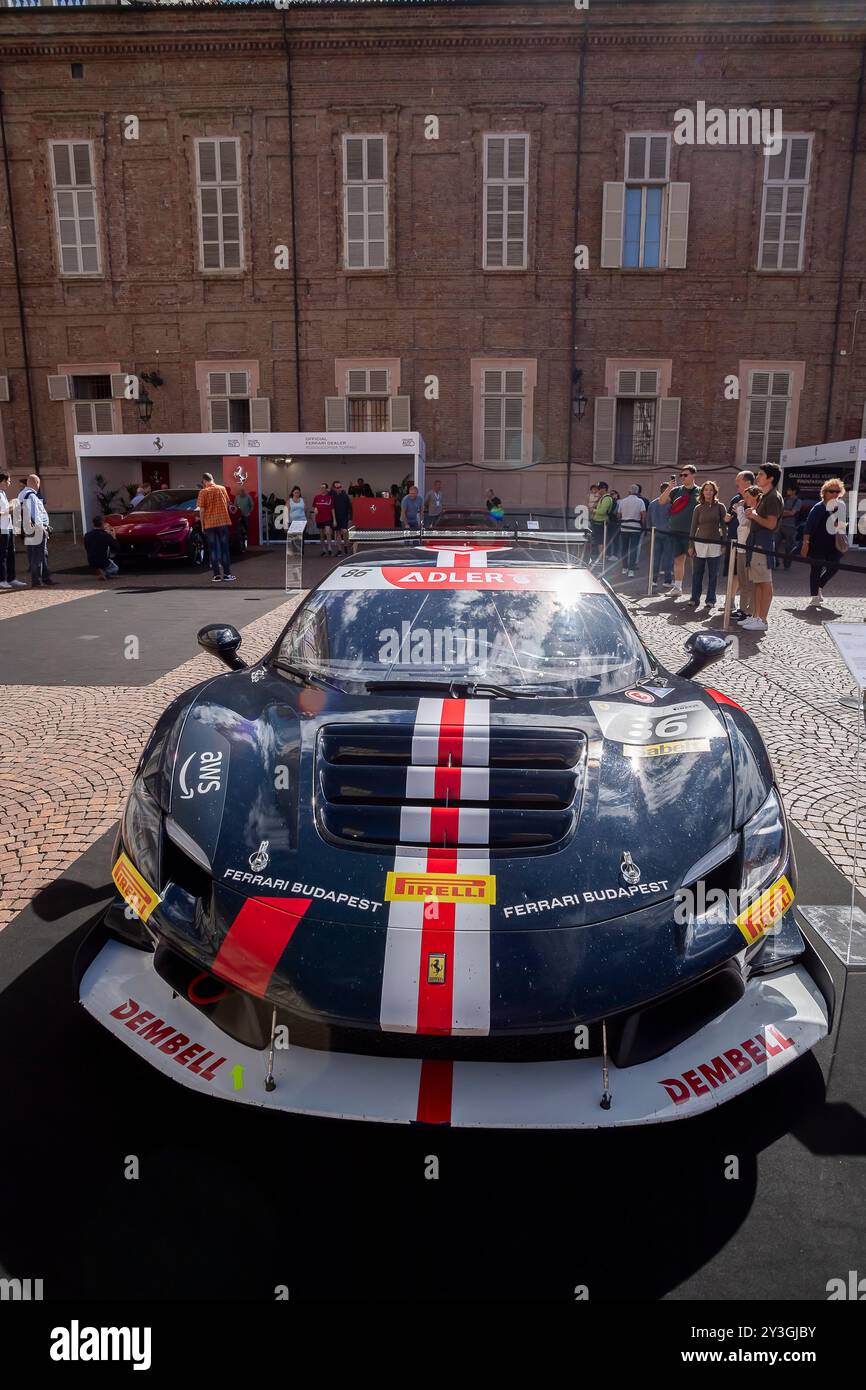 Italien Piemont Turin erster Saoon-Wagen von Turin - 13. september 2024 - Ferrari 296 Challange Credit: Realy Easy Star/Alamy Live News Stockfoto