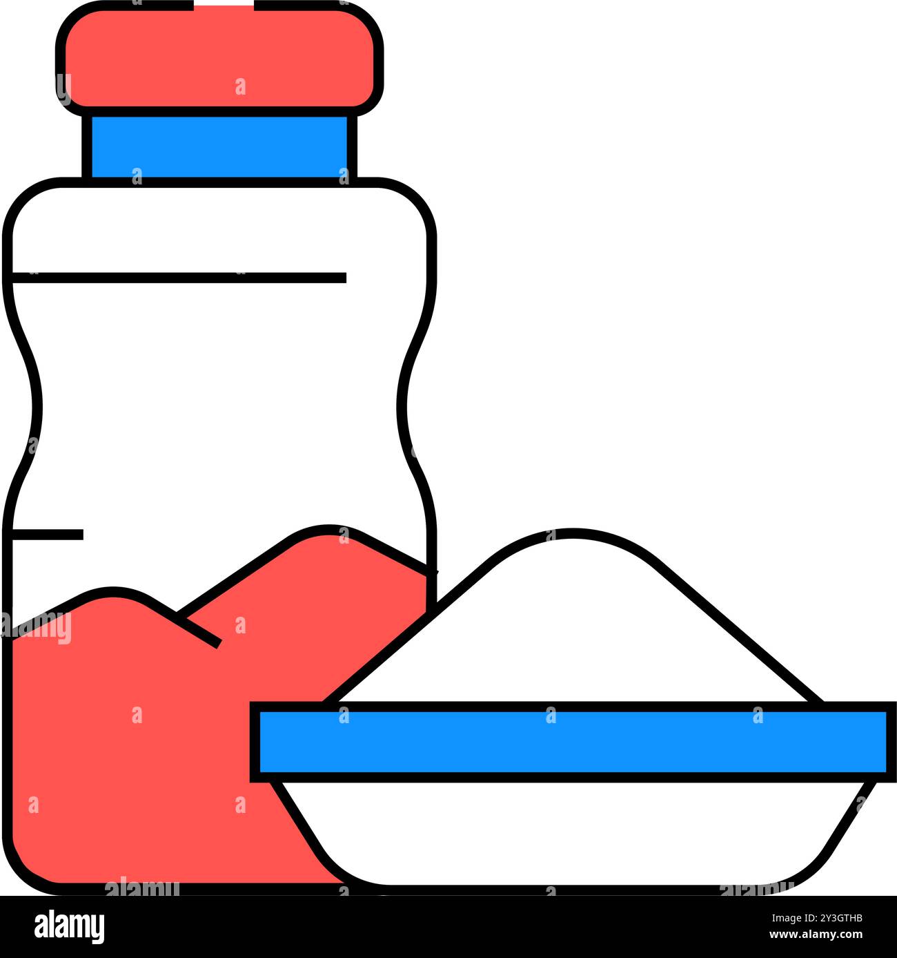 Farbige Illustration des Symbols für die Frühstücksabteilung Stock Vektor