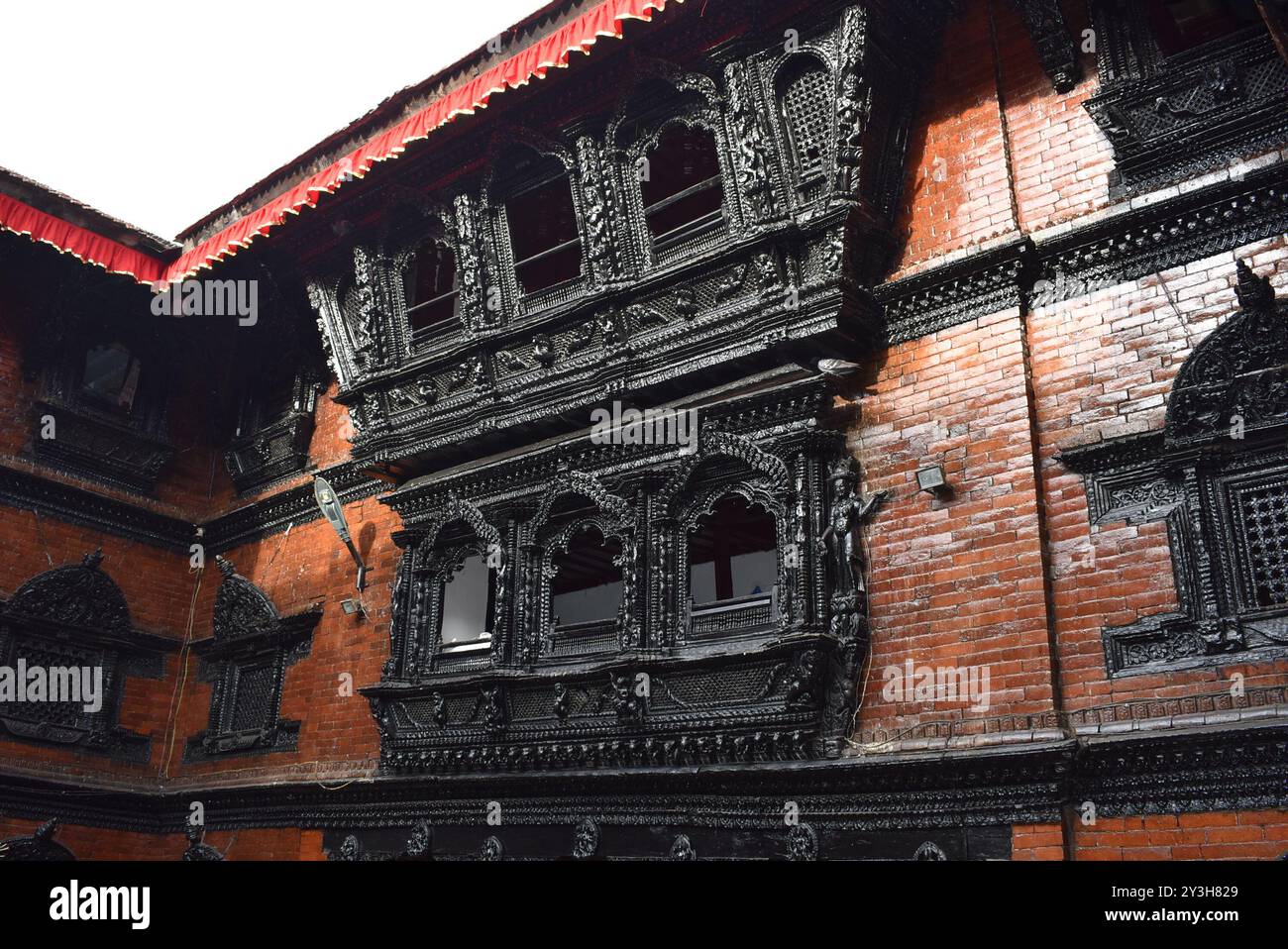 Der Hanuman Dhoka Durbar Square im Herzen von Kathmandu, Nepal, ist ein fesselndes Zeugnis der reichen Geschichte und Kultur des Kathmandu Stockfoto