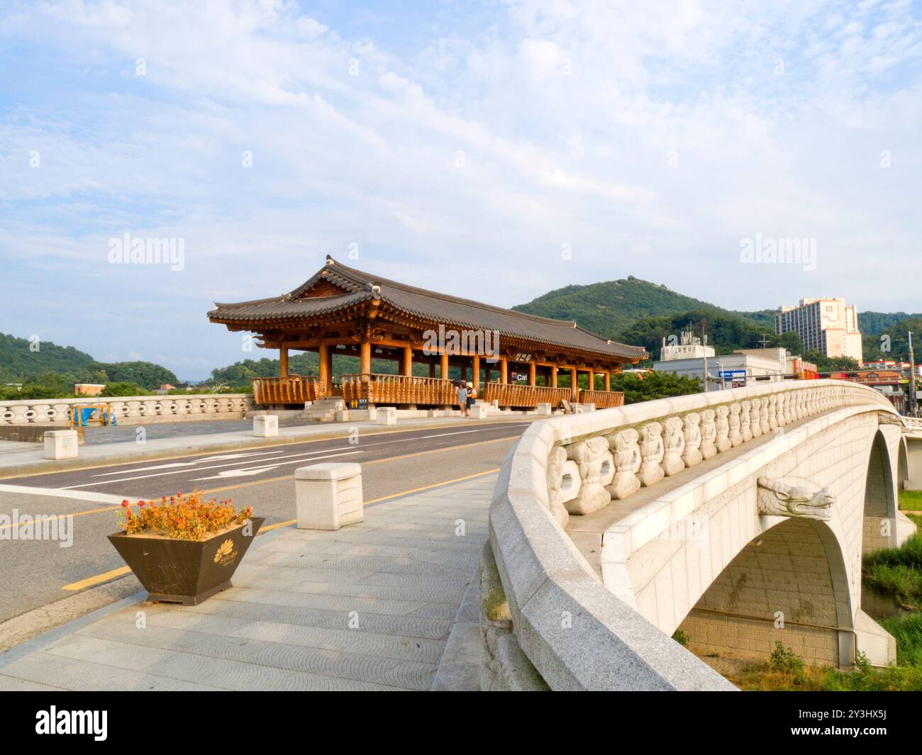 Eonju Hanok Village traditionelle koreanische Stadt in Jeonju, Jeonbuk, Südkorea. Stockfoto