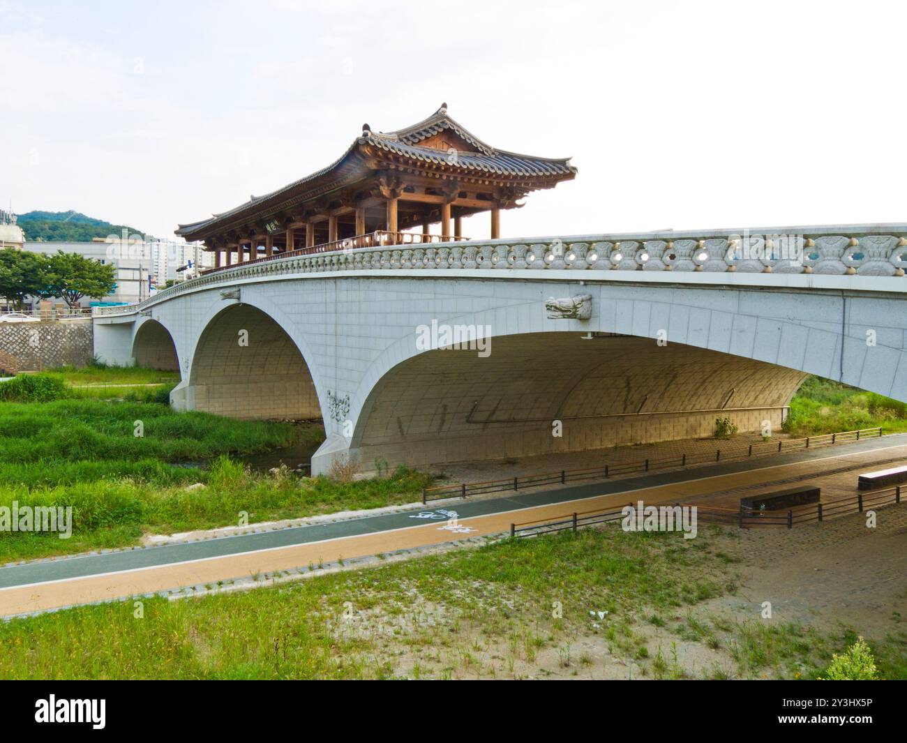 Eonju Hanok Village traditionelle koreanische Stadt in Jeonju, Jeonbuk, Südkorea. Stockfoto