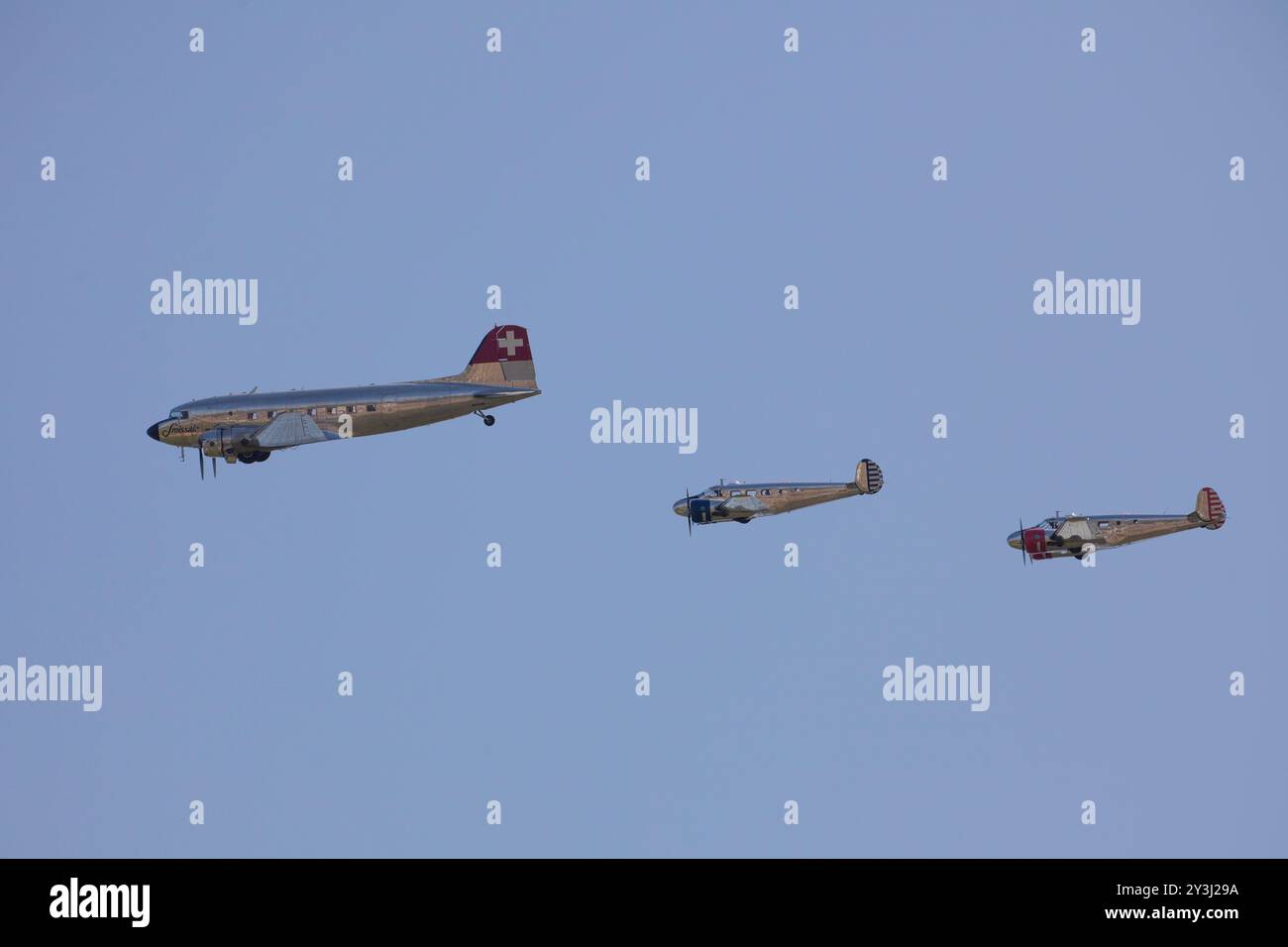 Das Air Legend Festival am Flughafen Villaroche, jedes zweite Wochenende im September. Es ist eine der größten Versammlungen dieser Art in Europa Stockfoto