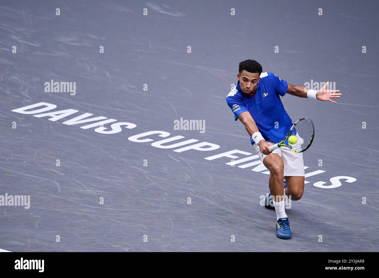 Valencia, Spanien. September 2024. VALENCIA, SPANIEN – 13. SEPTEMBER: Arthur Fils aus Frankreich kehrt 2024 am 13. September 2024 in Valencia gegen Roberto Bautista Agut aus Spanien zurück. (Foto von Francisco Macia/Photo Players Images/Magara Press) Credit: Magara Press SL/Alamy Live News Stockfoto