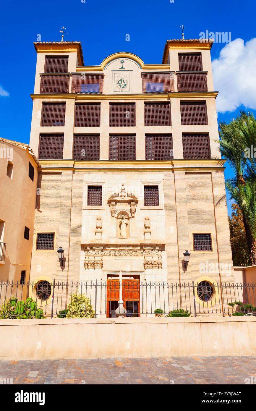 Das Kloster Santa Clara la Real ist eine Klosteranlage der Orden der armen Clares in der Stadt Murcia, Spanien Stockfoto