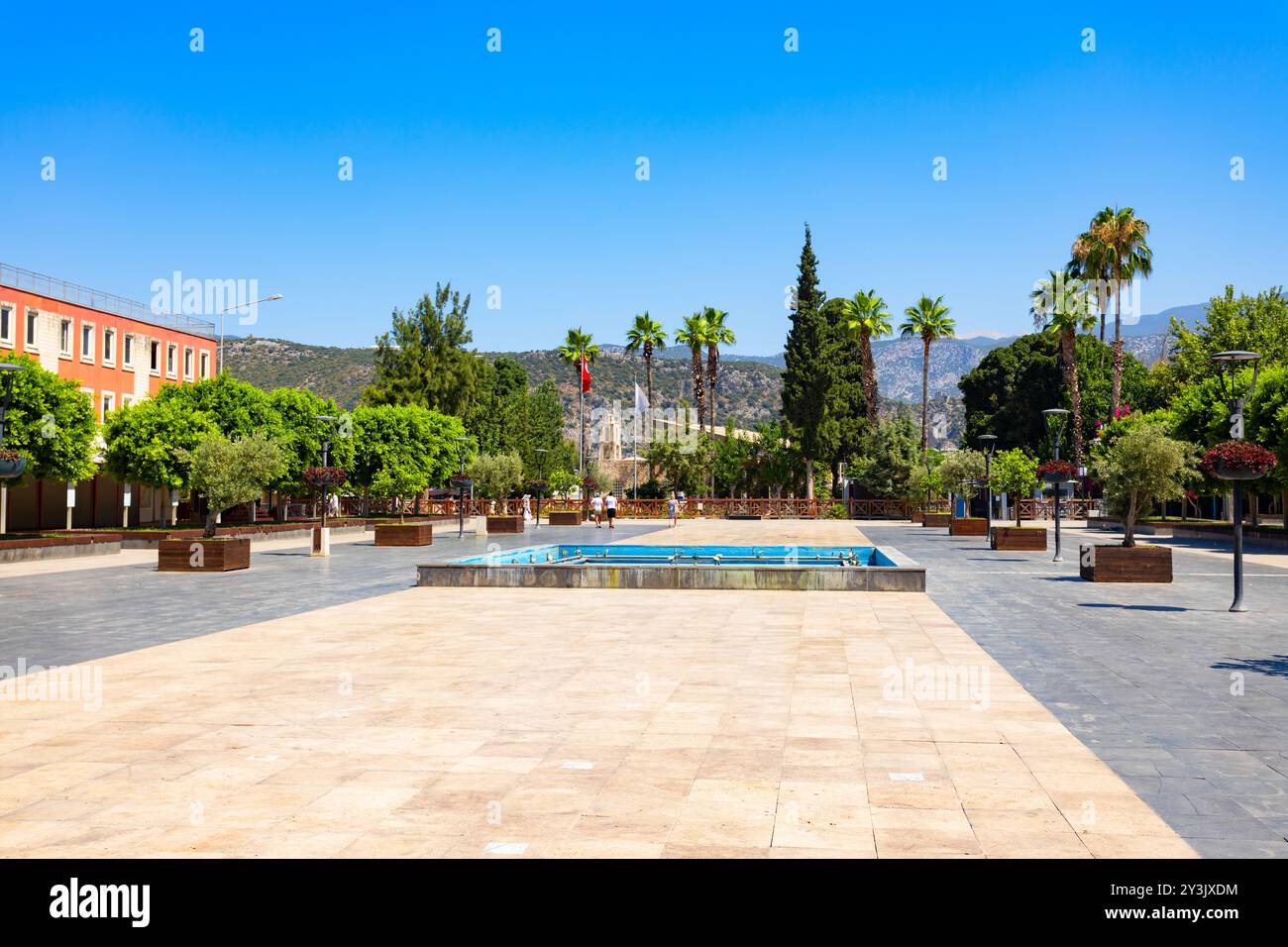 Der Santa Claus Square oder Noel Baba Meydani ist ein Hauptplatz in der Stadt Demre in der Provinz Antalya in der Türkei Stockfoto