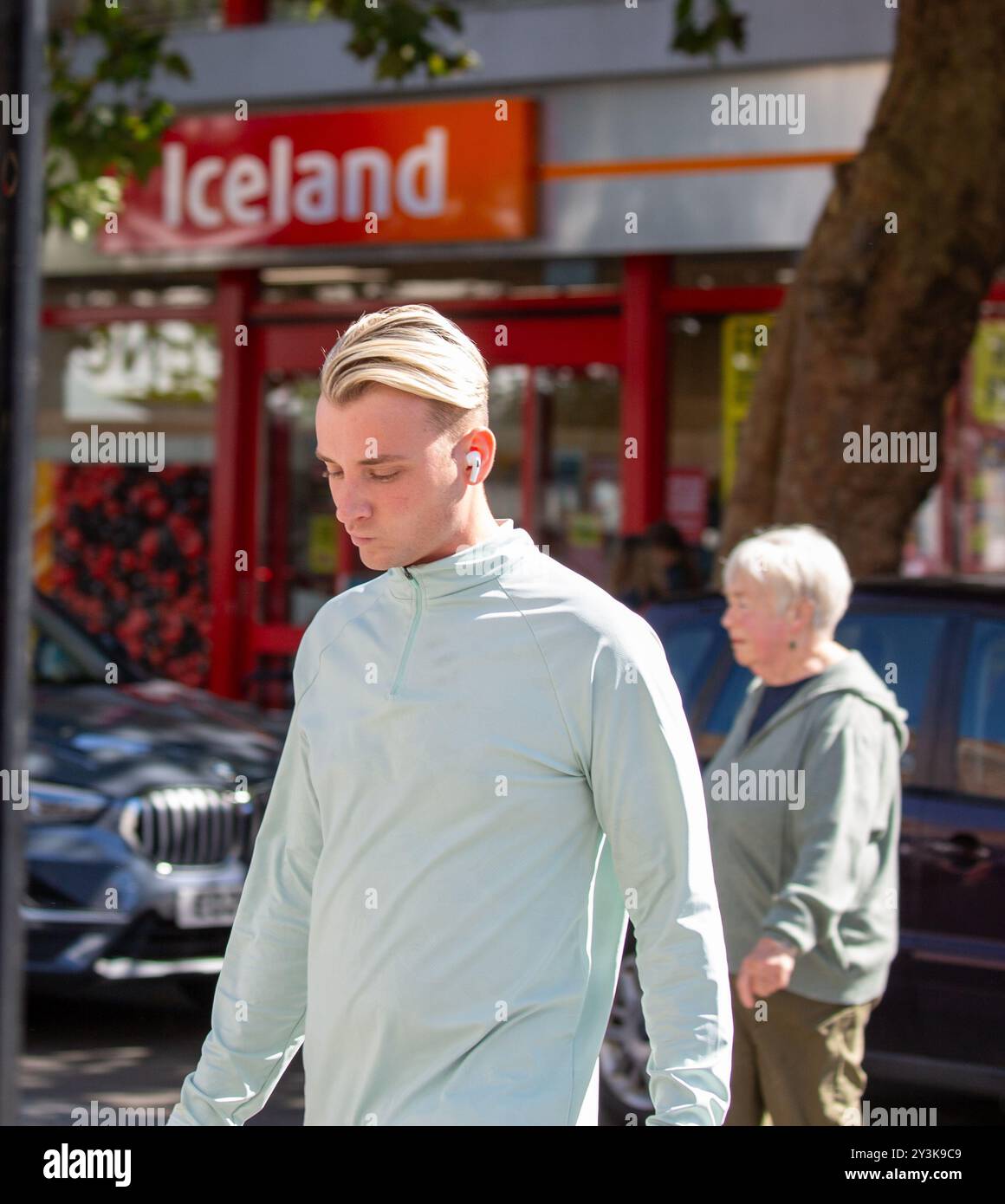 Brentwood UK Essex 14. September, 2024. Harry Derbidge der einzige Weg ist Essex und der TOWIE Star wird in Brentwood Essex gesehen. Credit: Richard Lincoln/Alamy Live News Stockfoto