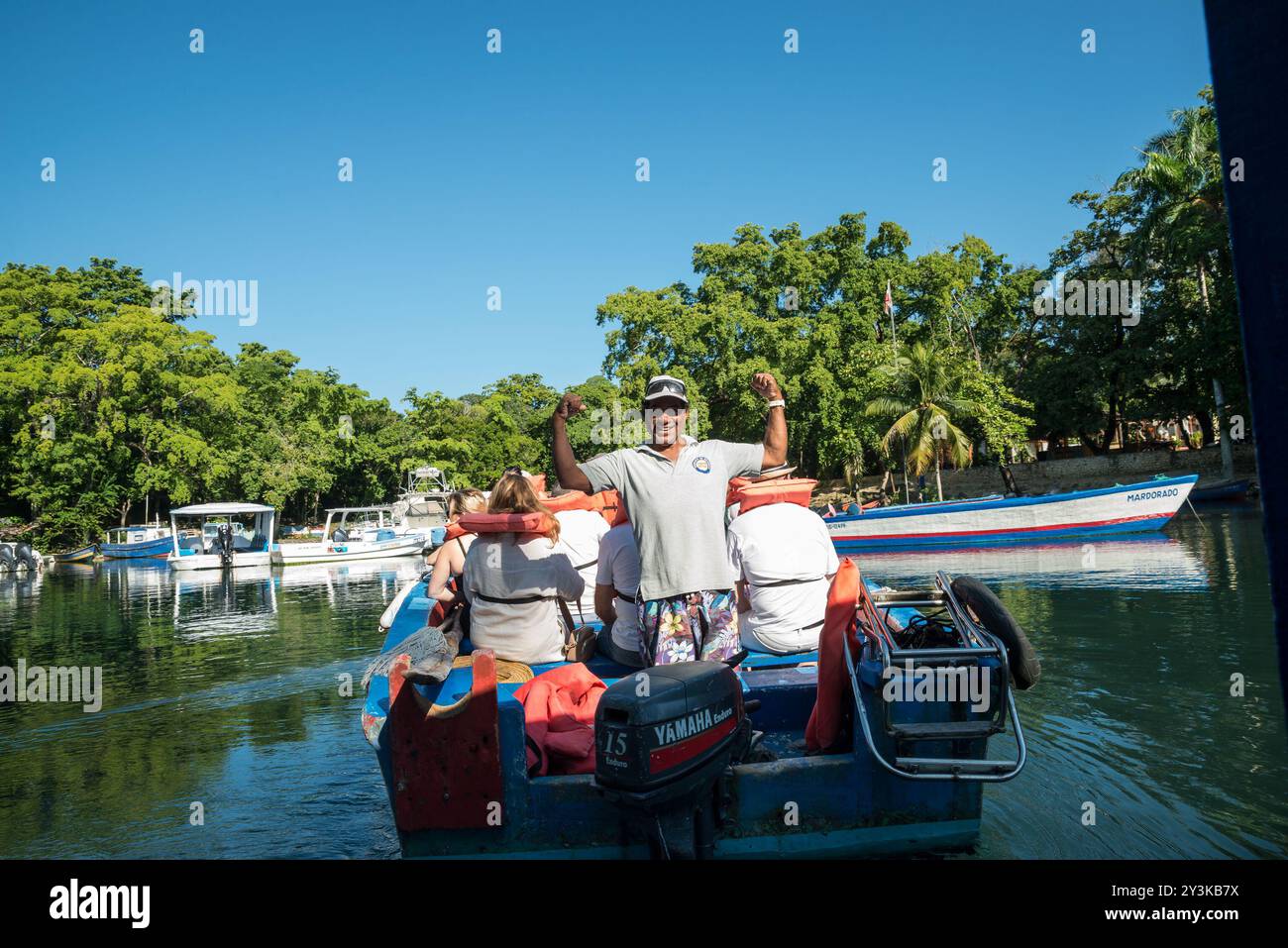 GRI-gri Lagoon, Dominikanische Republik Stockfoto