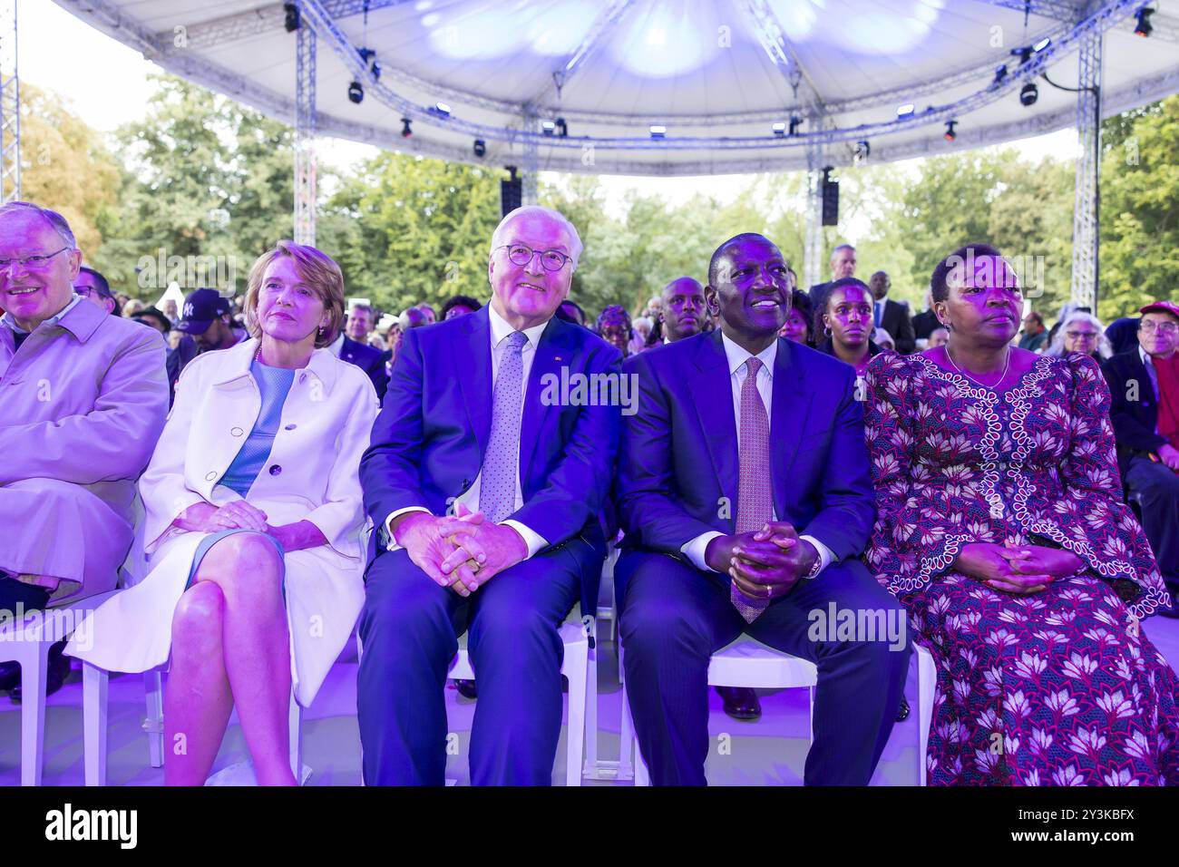 Stephan weil (niedersächsischer Ministerpräsident, SDP), Elke Büedenbender (Frau des Bundespräsidenten), Frank-Walter Steinmeier (Präsident des Bundespräsidenten) Stockfoto