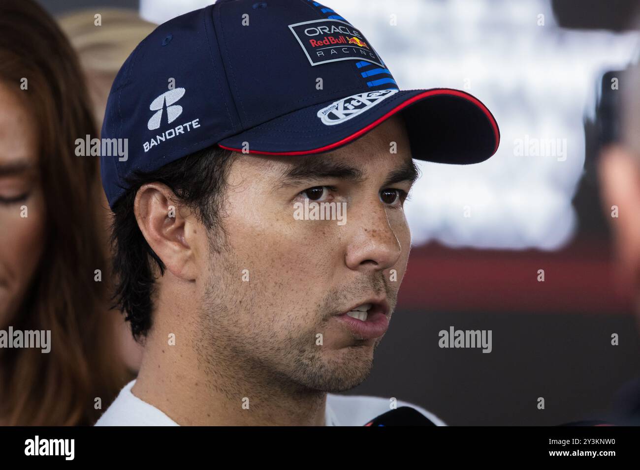 Baku City Circuit, Baku, Aserbaidschan. 14.September 2024; Sergio Perez aus Mexiko und Oracle Red Bull Racing während des Grand Prix von Aserbaidschan in der Formel 1 Stockfoto