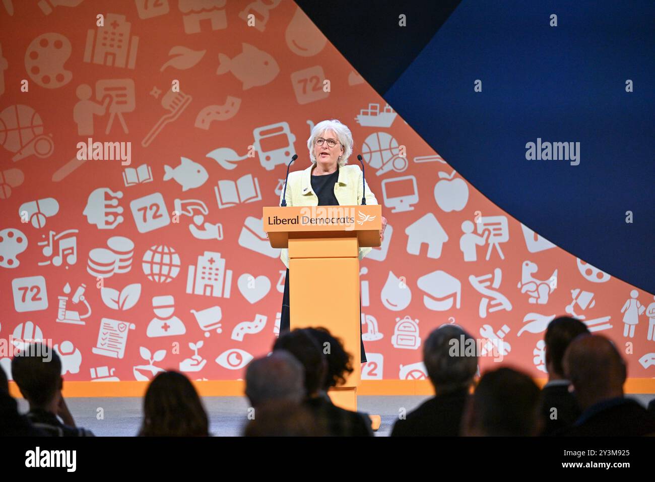 Brighton & Hove, Großbritannien. September 2024. Rt. Caroline Voaden Abgeordnete spricht während der Herbstkonferenz der Liberal Democrat im Brighton Centre, Brighton & Hove, East Sussex, Großbritannien. Quelle: LFP/Alamy Live News Stockfoto