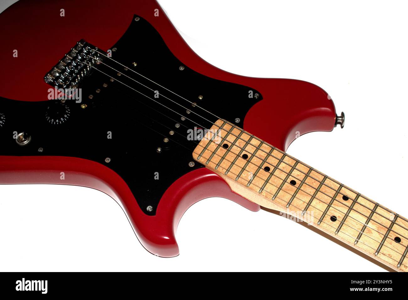 Nahaufnahme einer Retro Vintage E-Gitarre Stockfoto Nahaufnahme einer Retro Vintage E-Gitarre Stockfoto