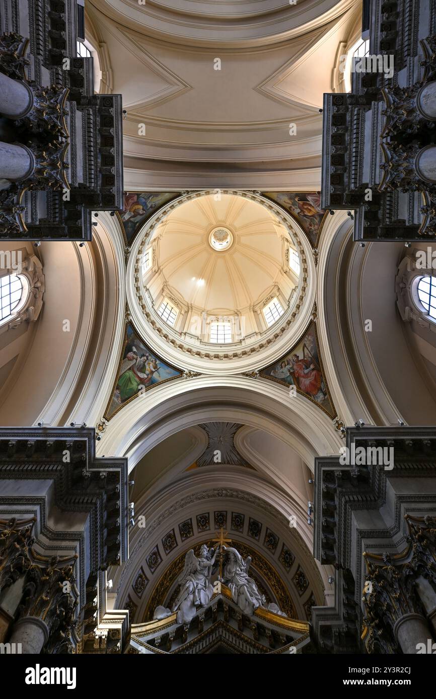 Rom, Italien - 1. September 2023: Heiligtum von San Salvatore in Lauro in Rom, Italien. Stockfoto