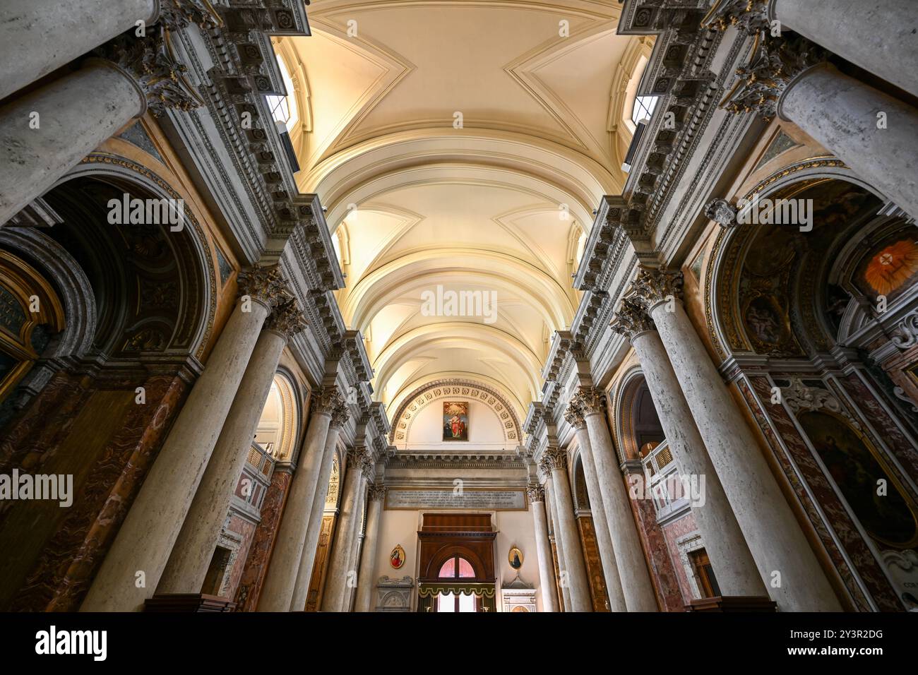 Rom, Italien - 1. September 2023: Heiligtum von San Salvatore in Lauro in Rom, Italien. Stockfoto