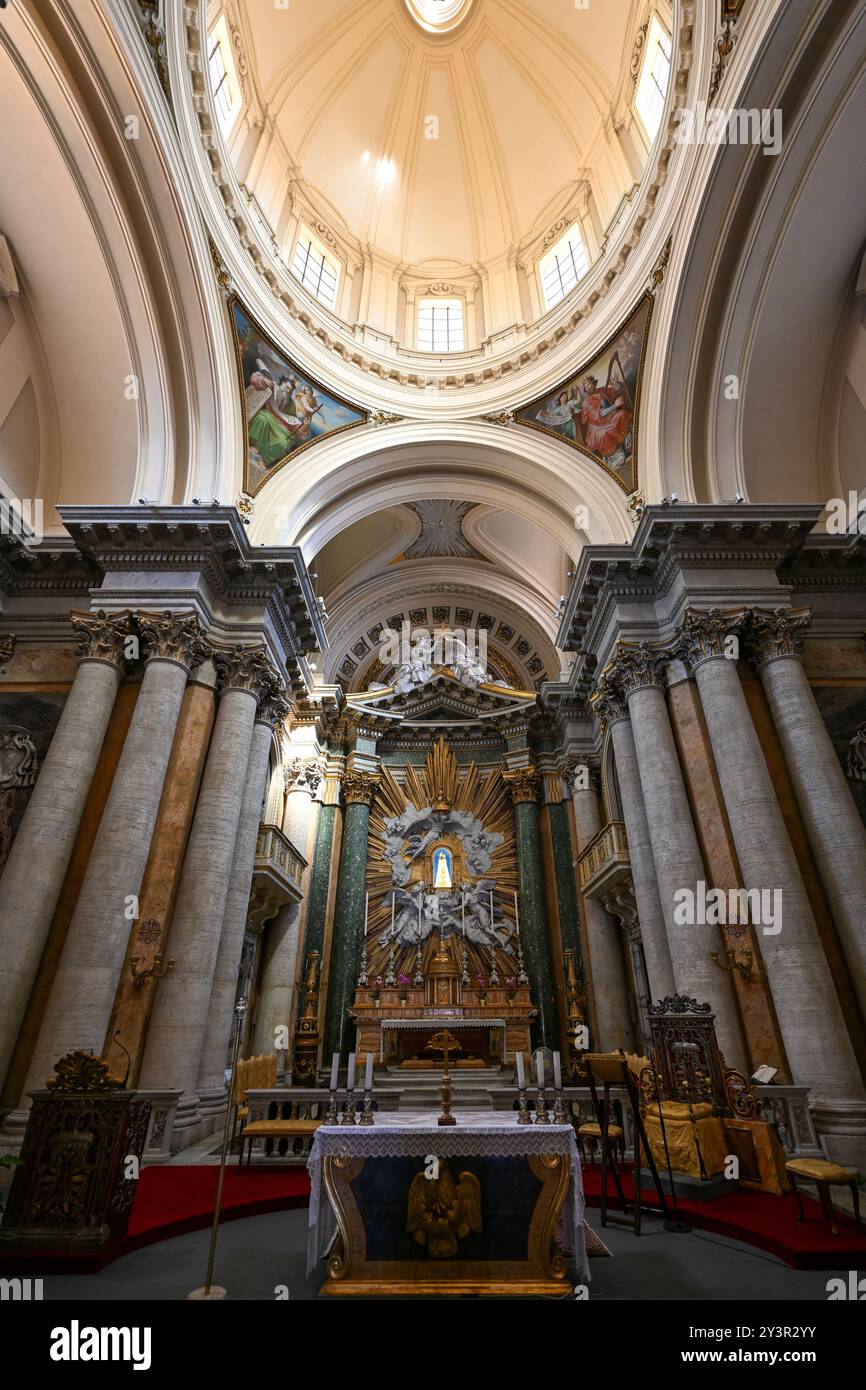 Rom, Italien - 1. September 2023: Heiligtum von San Salvatore in Lauro in Rom, Italien. Stockfoto