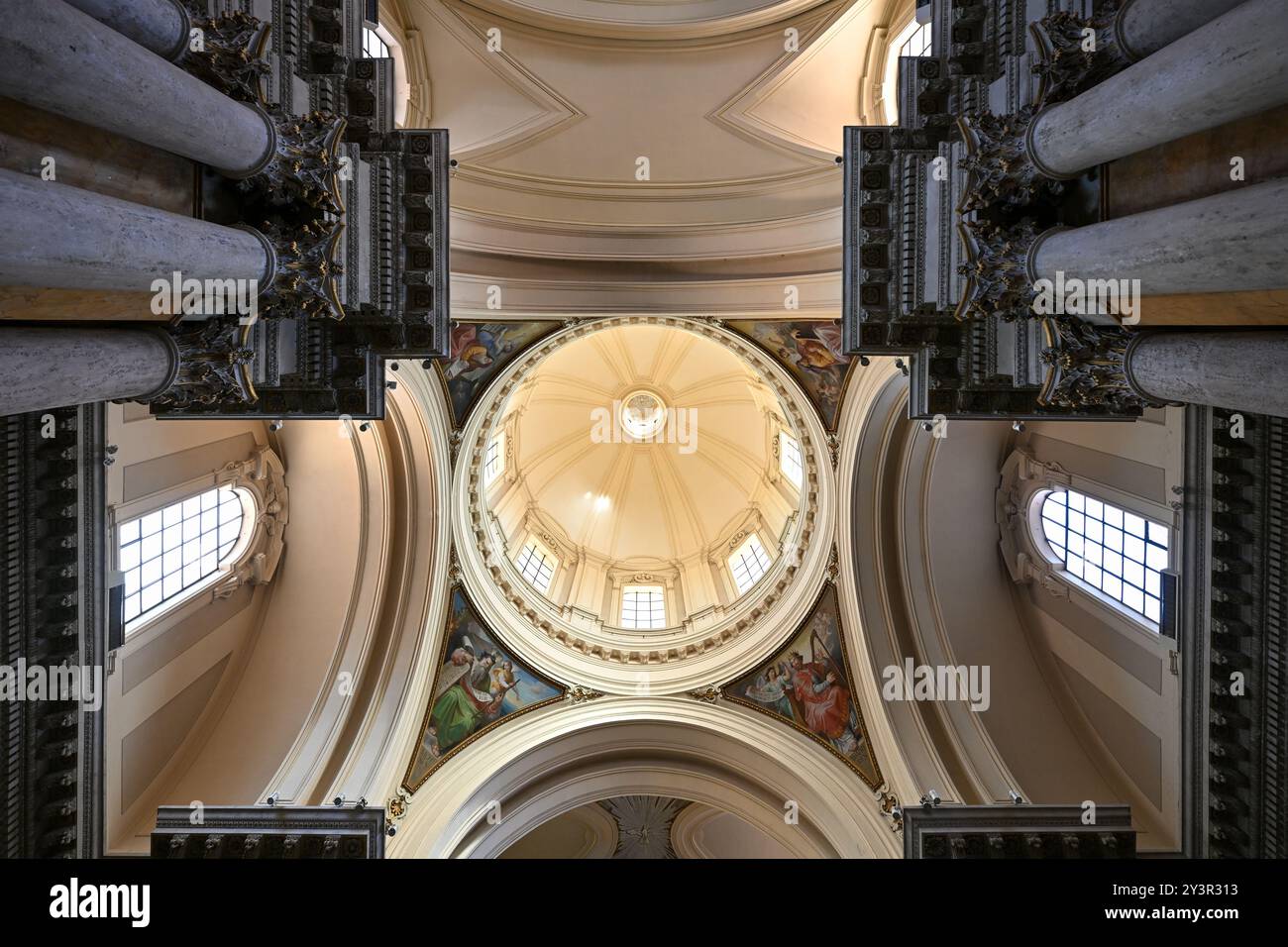 Rom, Italien - 1. September 2023: Heiligtum von San Salvatore in Lauro in Rom, Italien. Stockfoto
