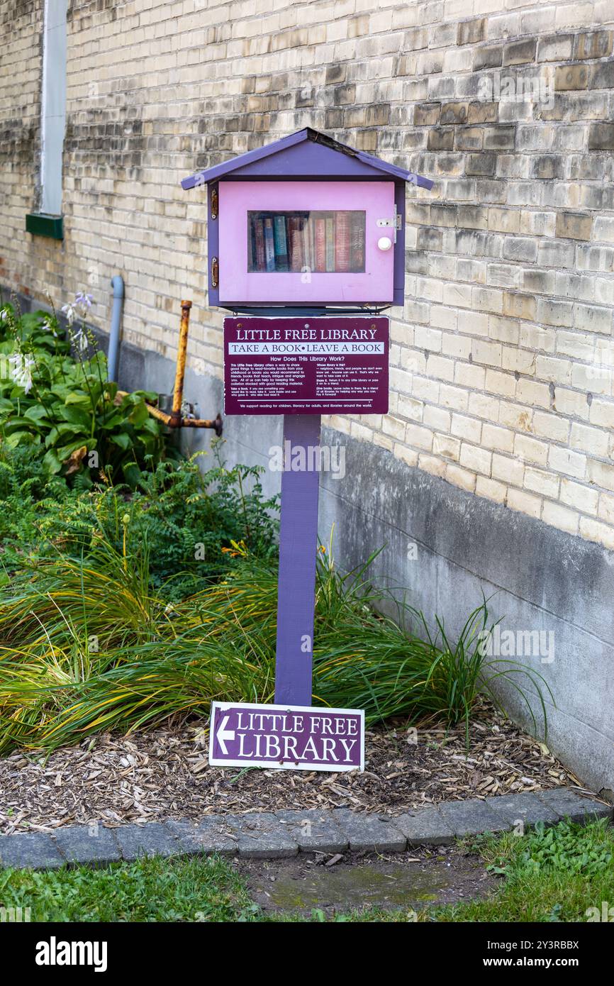 Wingham Ontario Canada Geburtsort von Alice Munro, Nobelpreisträgerin für Literatur, A Success Canadian Short Story Author, 12. September 2024 Stockfoto