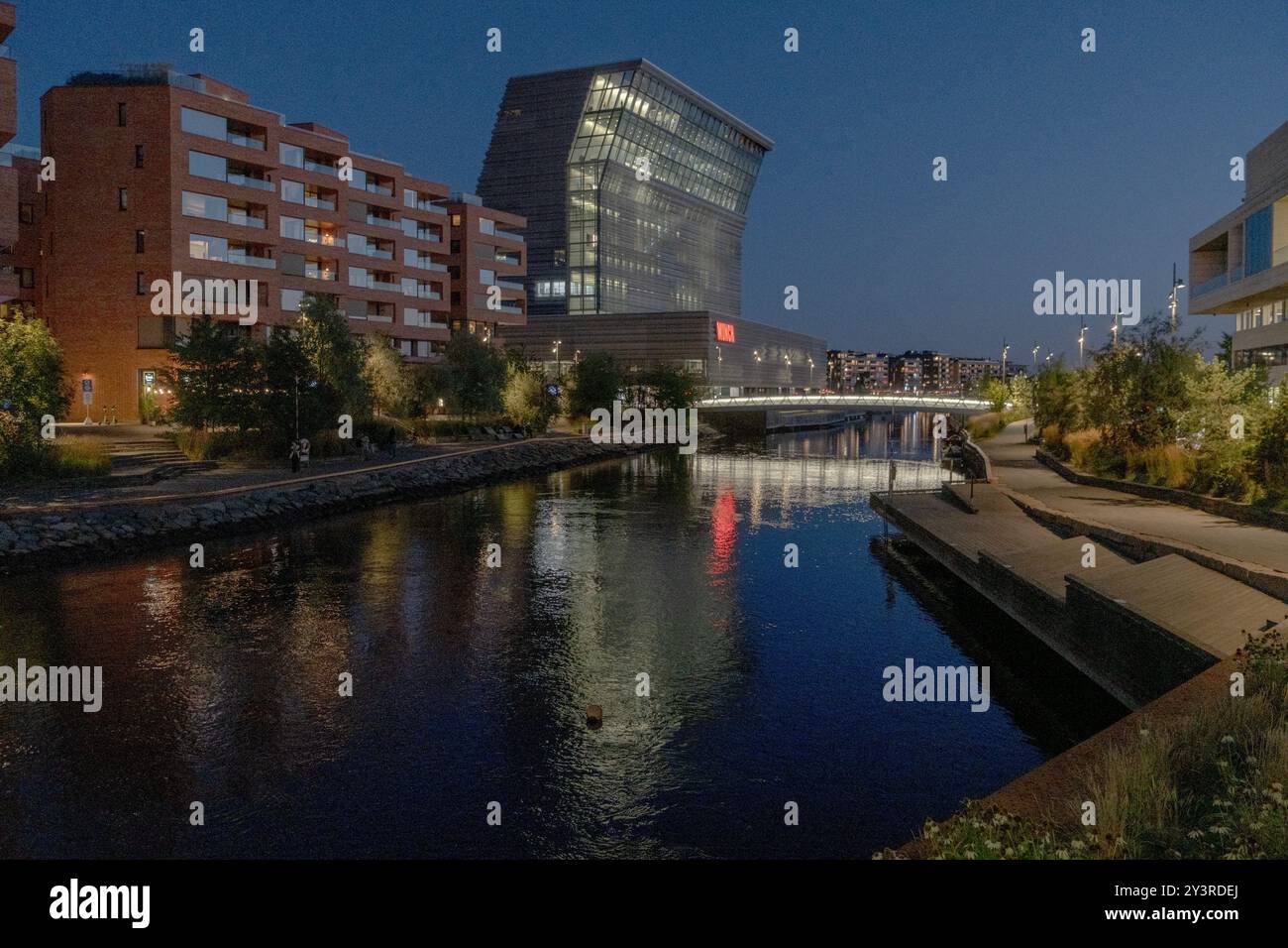 Munch Museum - Munch-museet - am frühen Abend Bjørvika Stockfoto