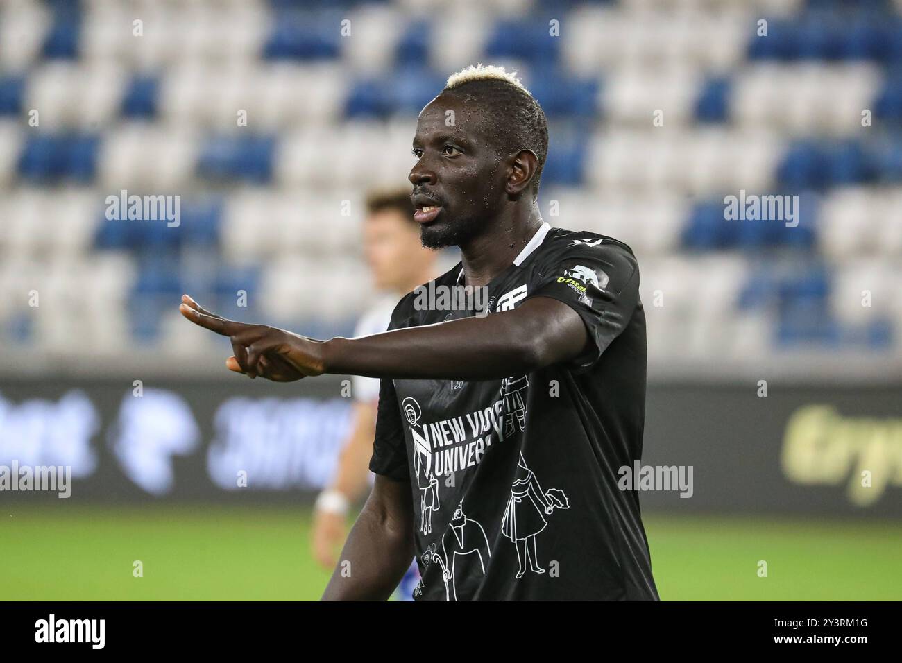 Mamadou Sakho vom FC Torpedo Kutaisi während des Spiels der georgischen Fußballliga 2024 zwischen dem FC Dinamo Tbilisi und dem FC Torpedo Kutaisi in der Boris Paitchadze Dinamo Arena am 18. August 2024 in Tiflis, Georgien. Tbilisi Dinamo Arena benannt nach Boris Paichadze, Akaki Tsereteli Avenue, Didube, Tiflis, 0154, Georgia Georgia Copyright: xArturxStabulnieksx 653229 Stockfoto