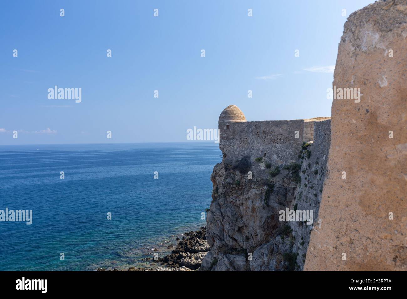 Alte Festung in der Stadt Rethymno, Kreta, Griechenland Stockfoto