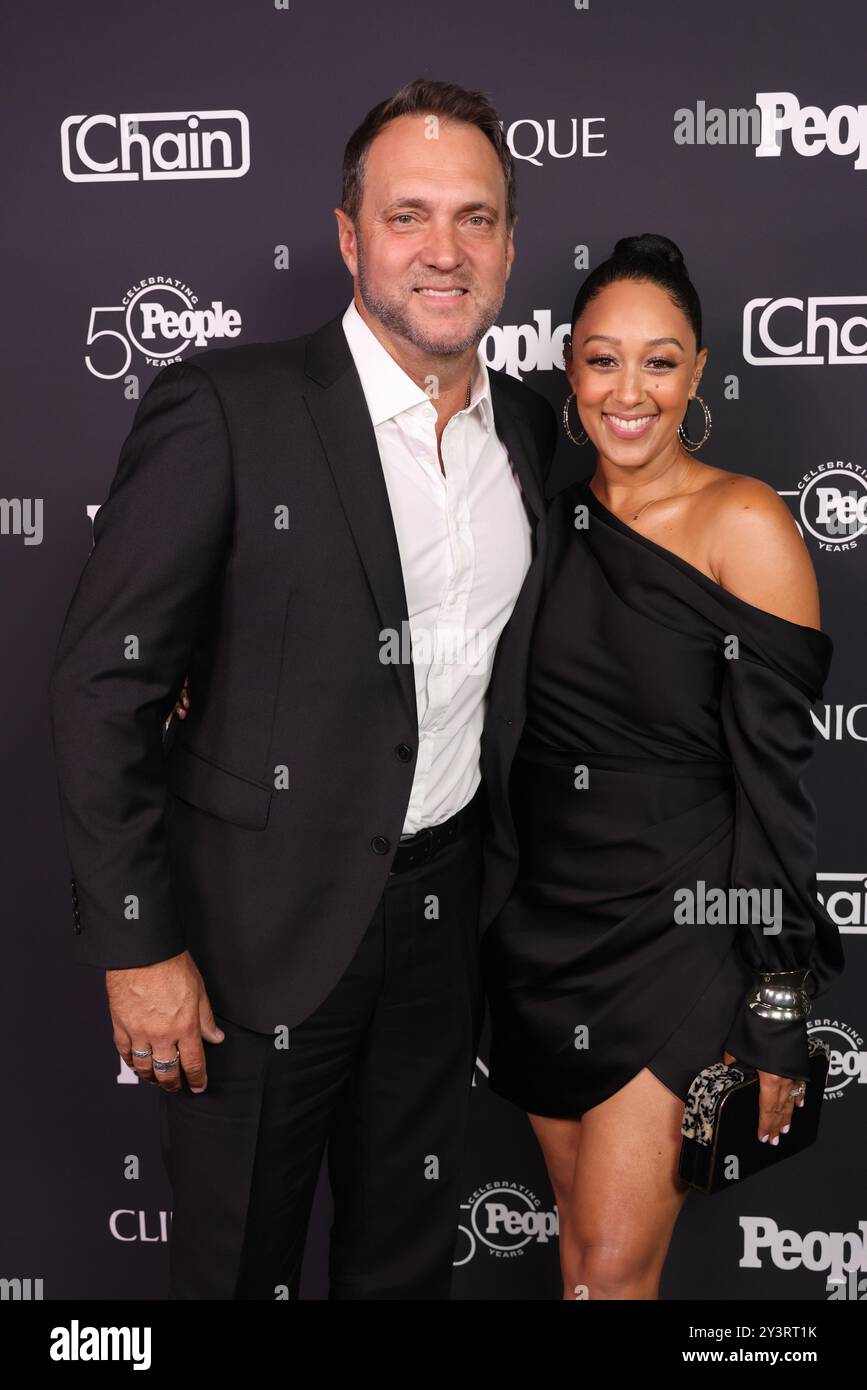 Adam Housley und Tamera Mowry nehmen am 50 13. September 2024 im Chain House in Los Angeles, Kalifornien, Teil. Foto: Crash/imageSPACE Stockfoto