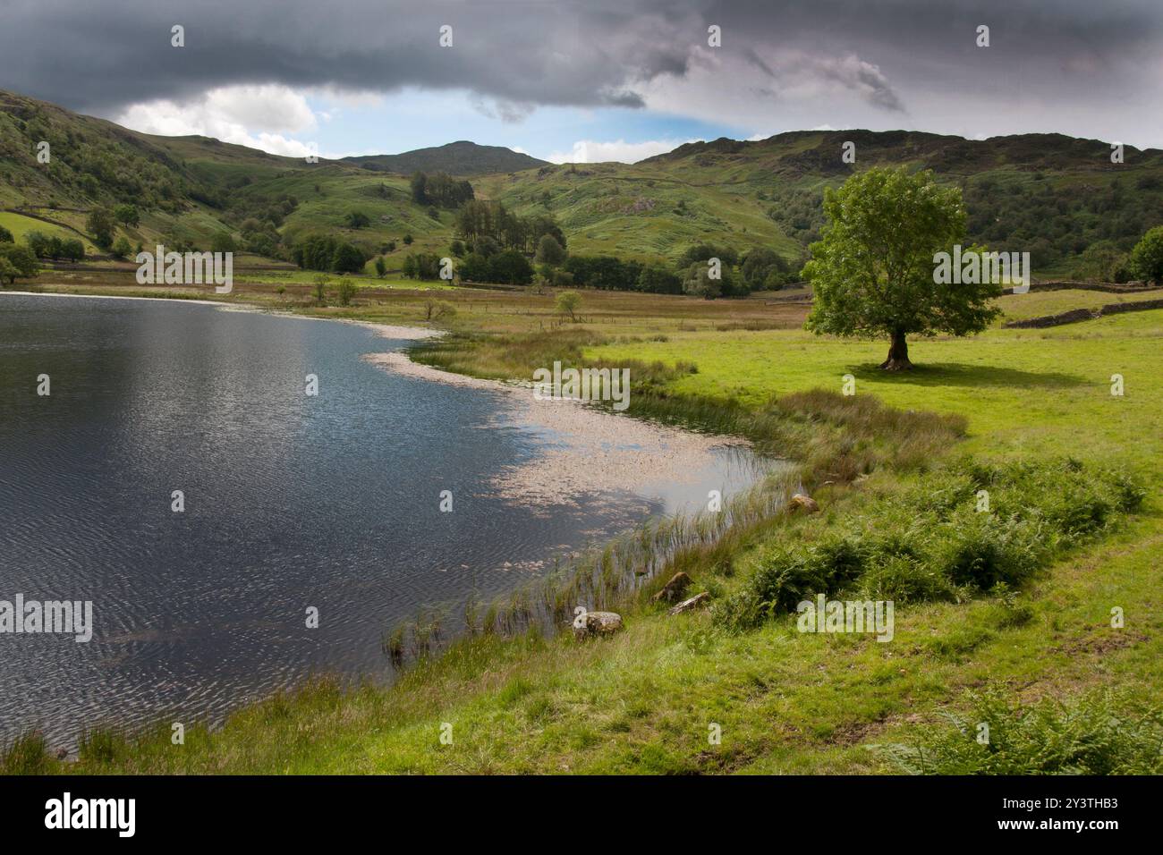 Watendlath and the tarn, Derwent Water, Borrowdale, Lake District, Cumbria, England Stockfoto