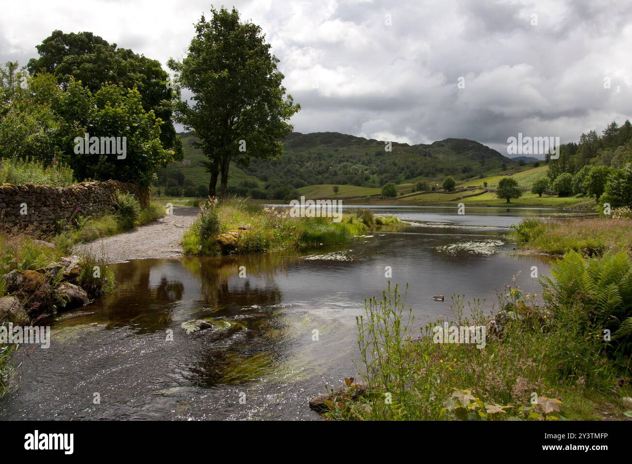 Watendlath and the tarn, Derwent Water, Borrowdale, Lake District, Cumbria, England Stockfoto