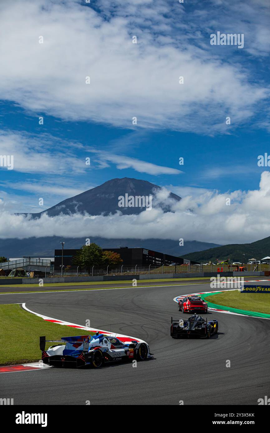 15 VANTHOOR Dries (bel), MARCIELLO Raffaele (SWI), WITTMANN Marco (ger), BMW M Team WRT, BMW Hybrid V8 #15, Hypercar, Action während der 6 Stunden von Fuji 2024, 7. Runde der FIA Langstrecken-Weltmeisterschaft 2024, 13. Bis 15. September 2024 auf dem Fuji Speedway in Oyama, Shizuoka, Japan - Foto Javier Jimenez / DPPI Stockfoto