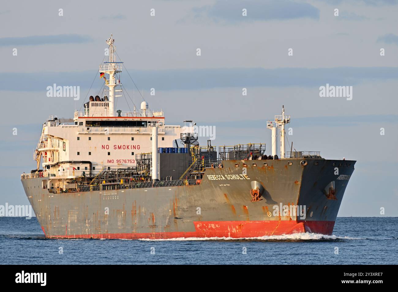 Chemie-/Öltanker REBECCA SCHULTE am Kieler Fjord Stockfoto