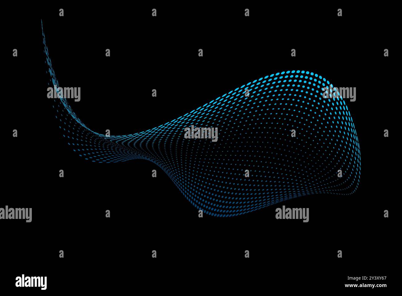 Abstrakter Walfisch auf blauem und schwarzem Hintergrund Stock Vektor