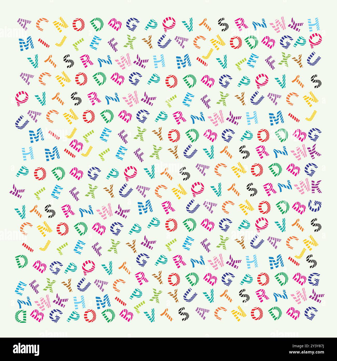 Lustige Kinder Bildung Briefmuster Hintergrund Stock Vektor