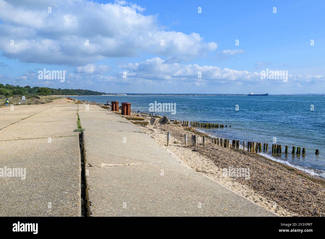 Lepe Beach Stockfoto