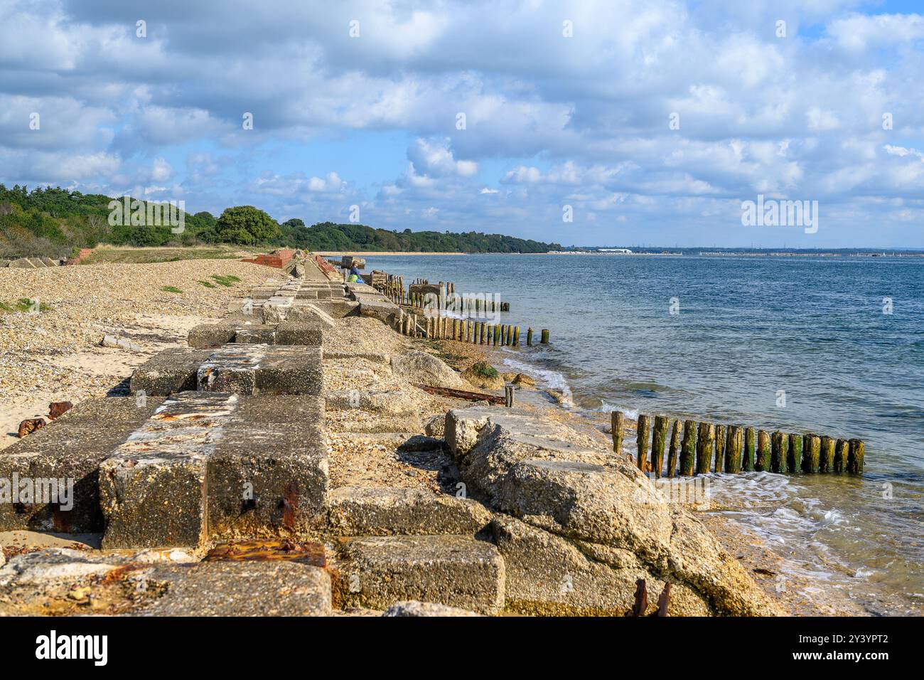 Lepe Beach Stockfoto