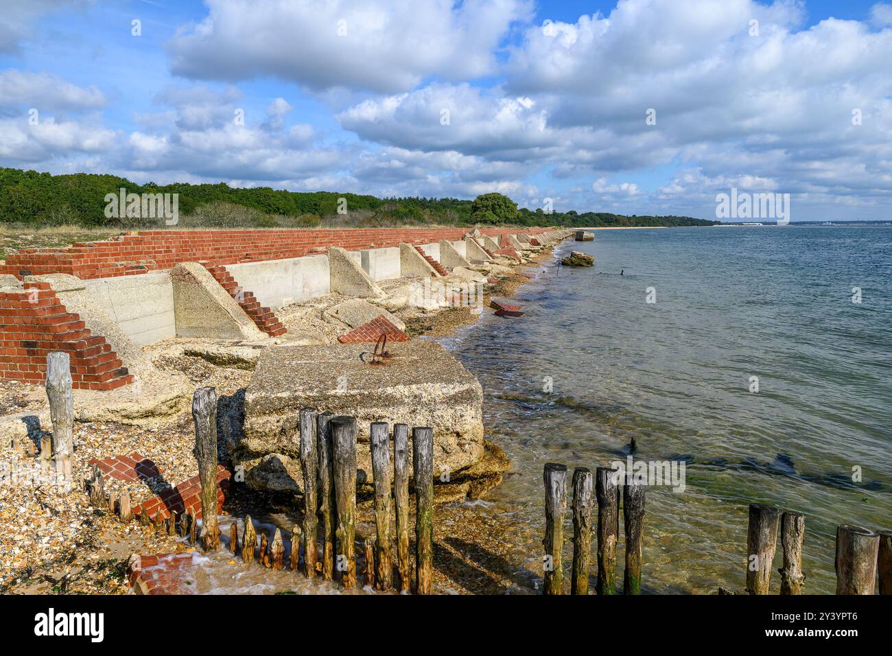 Lepe Beach Stockfoto