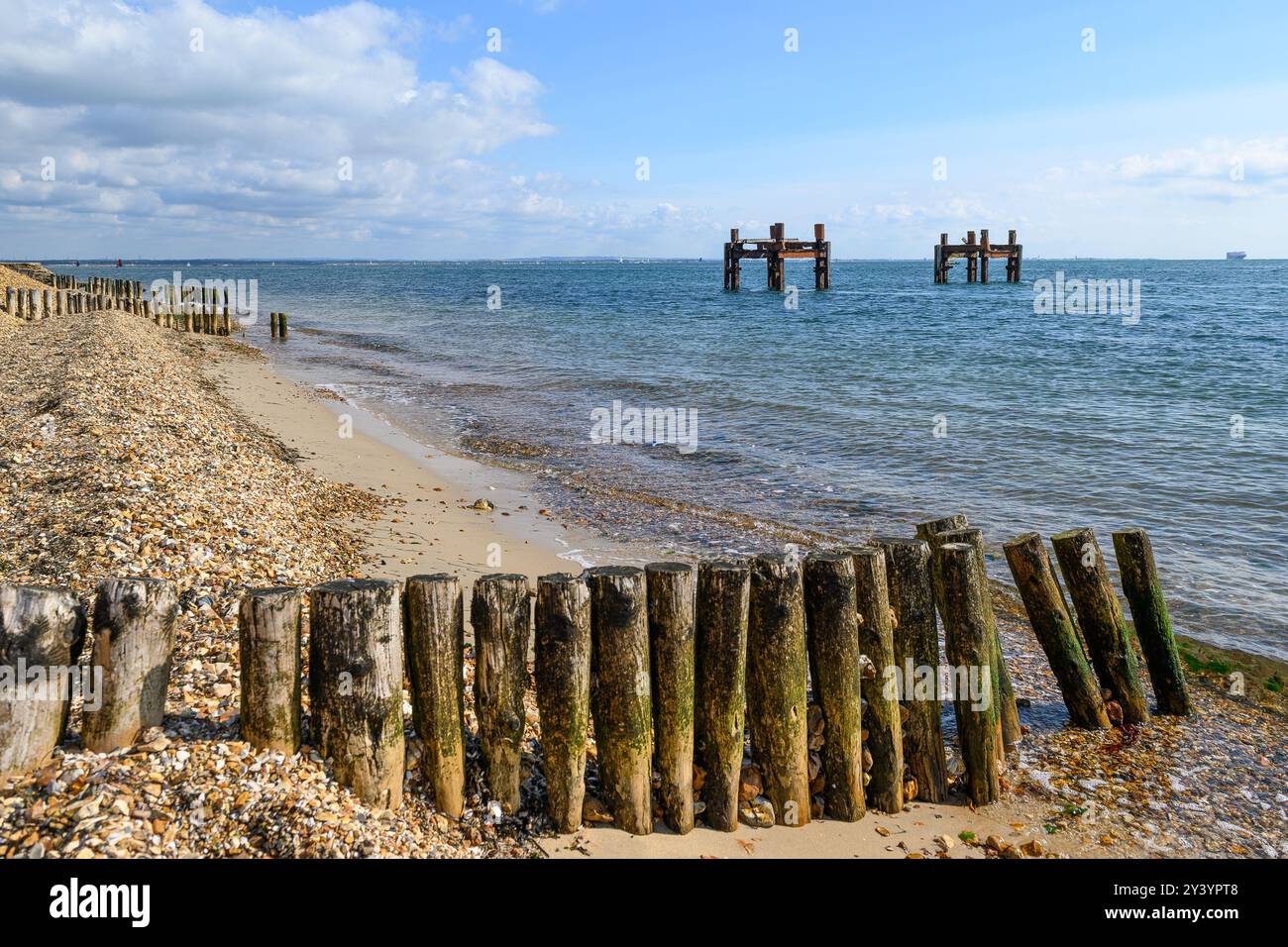 Lepe Beach Stockfoto
