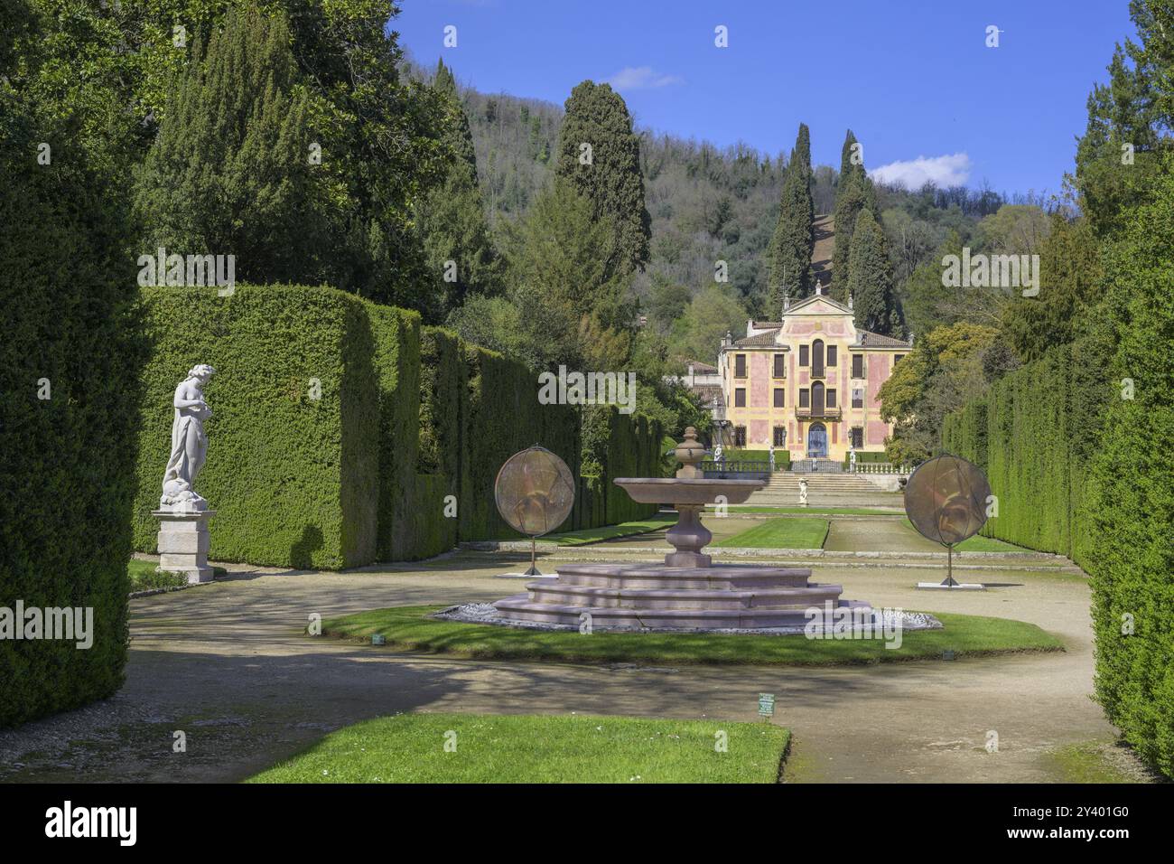 Garden and Villa Barbarigo, Valsanzibio, Galzignano Terme, Provinz Padua, Italien, Europa Stockfoto