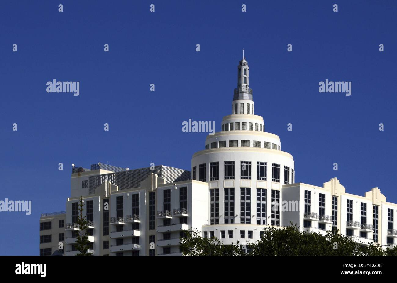 Historisches Art déco-Gebäude in Miami South Beach, Florida, USA, Nordamerika Stockfoto