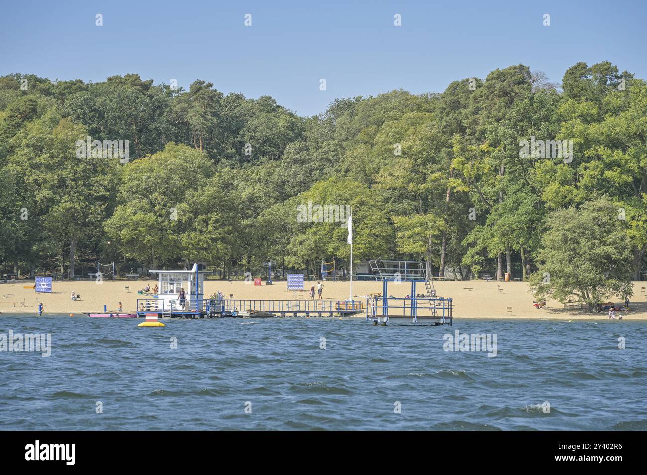 Tegelsee lido, Tegeler See, Tegel, Reinickendorf, Berlin, Deutschland, Europa Stockfoto