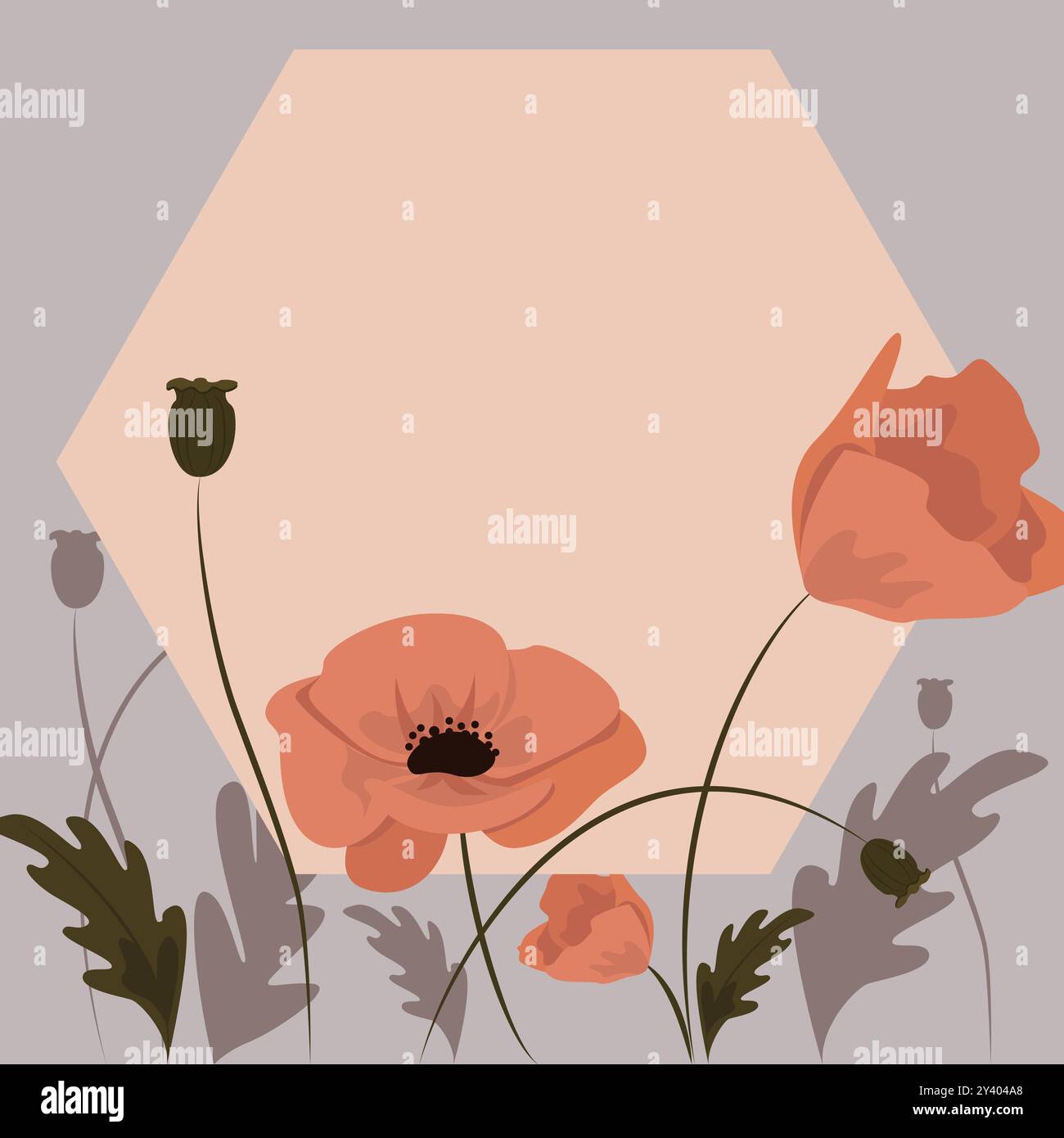 Der Rahmen Ist Mit Farbenfrohen Blumen Und Laub Harmonisch Angeordnet Stockfoto